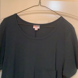 NWT M LulaRoe Carly- SOLID BLUE!